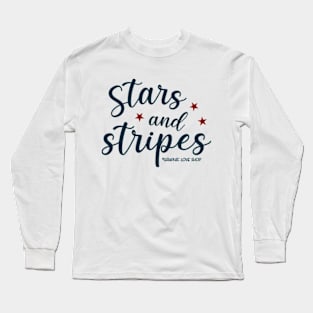 Stars and Stripes USA © GraphicLoveShop Long Sleeve T-Shirt
